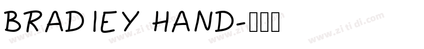 BRADIEY HAND字体转换